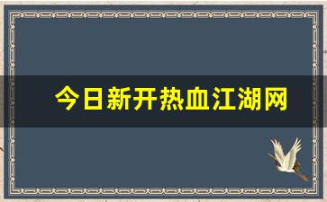 今日新开热血江湖网(热血江湖网游官网)