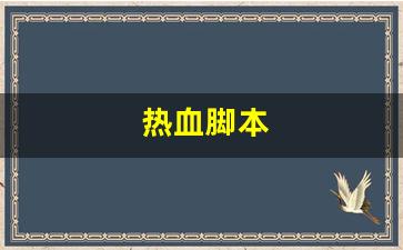 热血江湖口袋版：热血脚本(热血传奇脚本)
