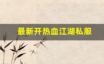 热血江湖官网：最新开热血江湖私服 (11)