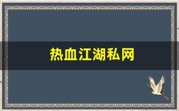 热血江湖私网(热血江湖私网怎么进) (2)