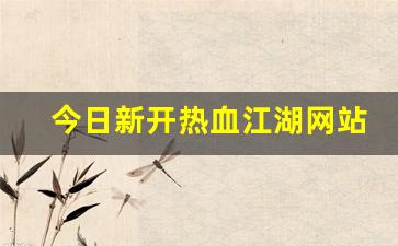 今日新开热血江湖网站(热血江湖官网) (2)