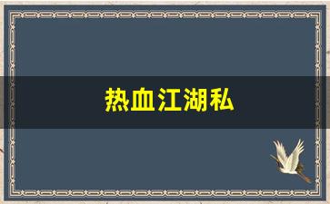 热血江湖私(热血江湖私发网 组队最高可以相差几级) (2)